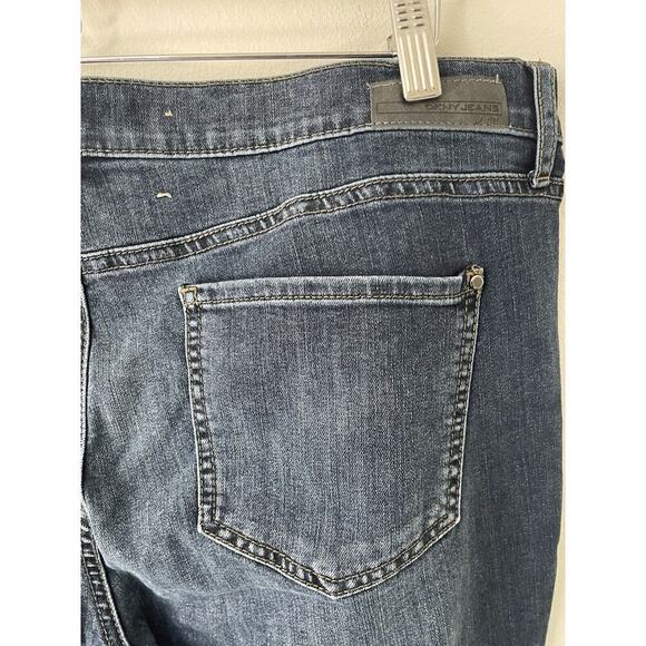 DKNY SOHO Skinny Womens Size 16 Stretch Medium Wash Mid Rise Denim Blue Jeans - Picture 5 of 13
